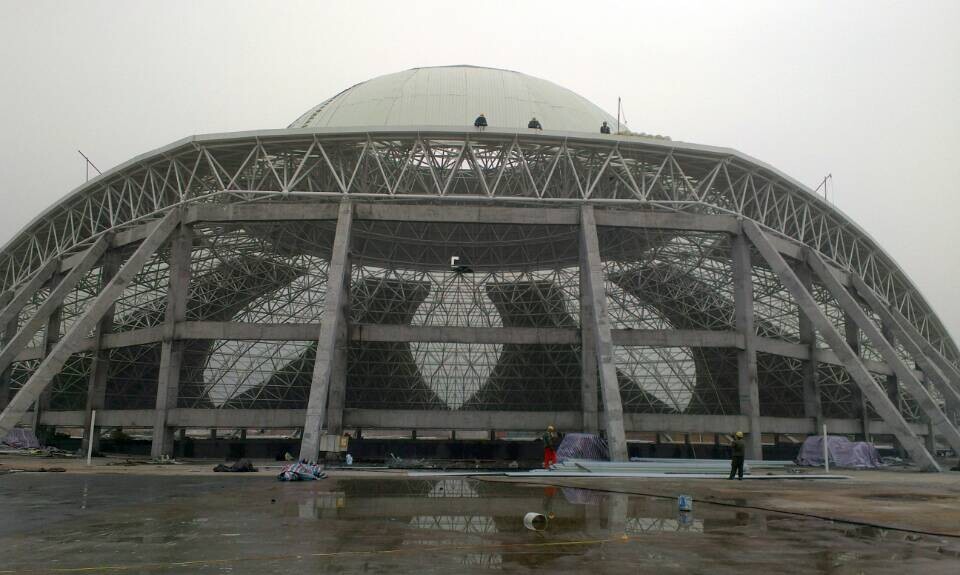 沁阳温泉馆网架工程