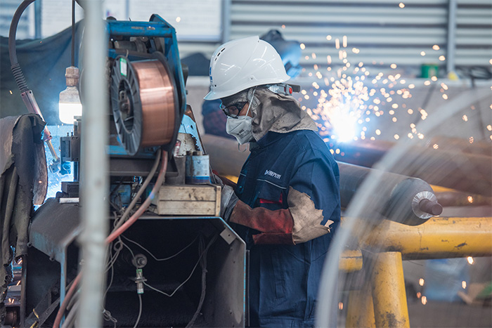 沁阳网架焊接车间